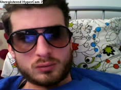 Hot European Guy Wanking His Cock And Wearing Glasses